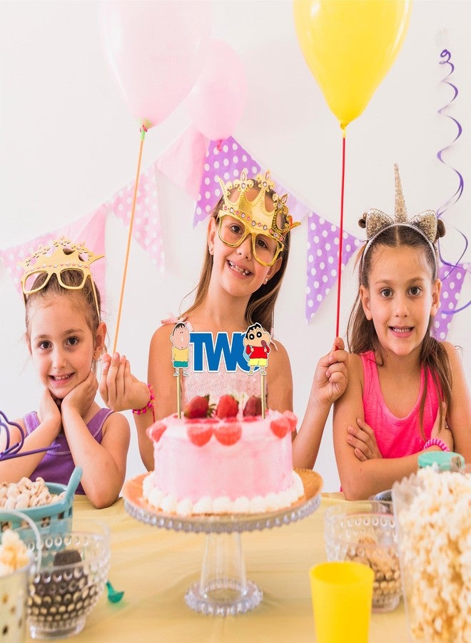 سيال زينة حفلة عيد ميلاد سيال® - زينة كعكة شنشان تو - Image 4